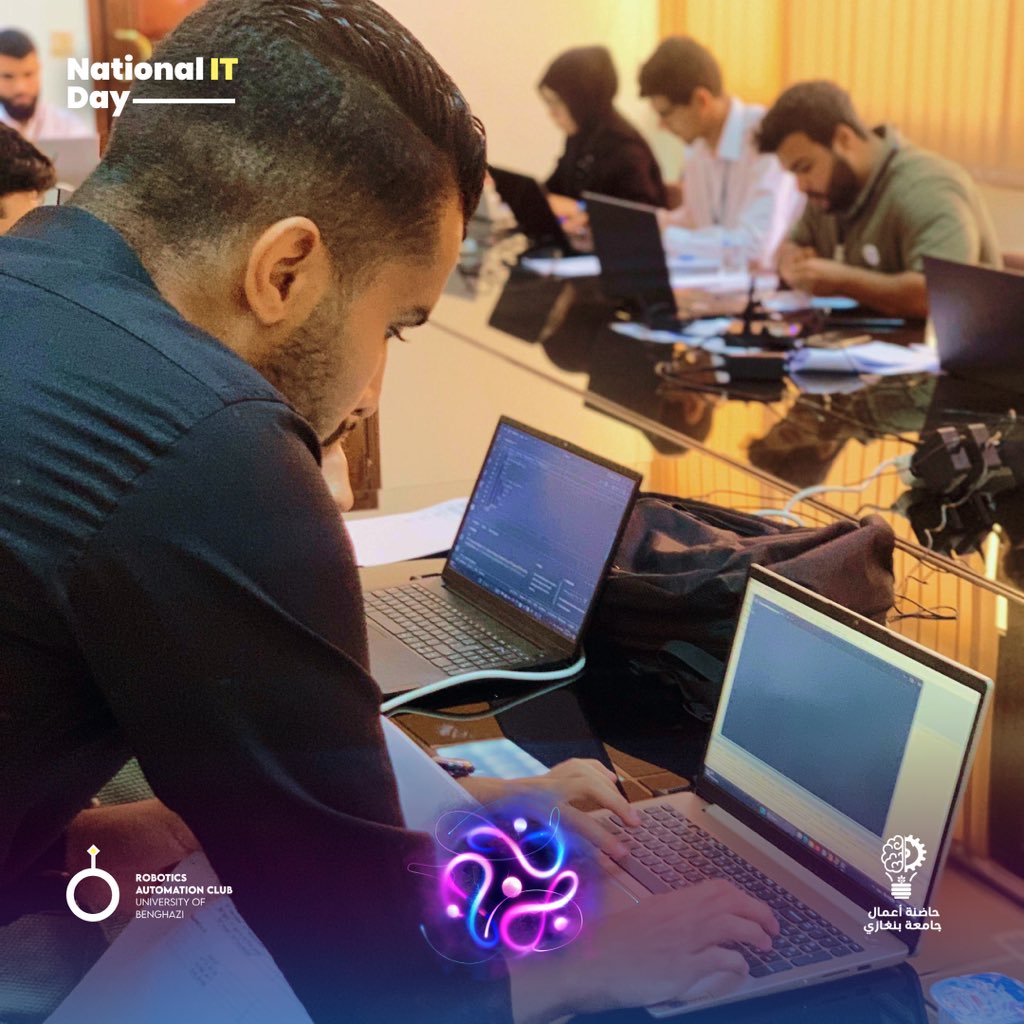 racuob's tweet photo. أقيمت اليوم مسابقة راك للبرمجة 👨🏻‍💻 

في اليوم الوطني لتقنية المعلومات الكائن في مجلس النواب 

 حيث كان الهدف تشجيع الابتكار والتعاون في مجال تطوير البرمجيات https://t.co/l9777HCSzo