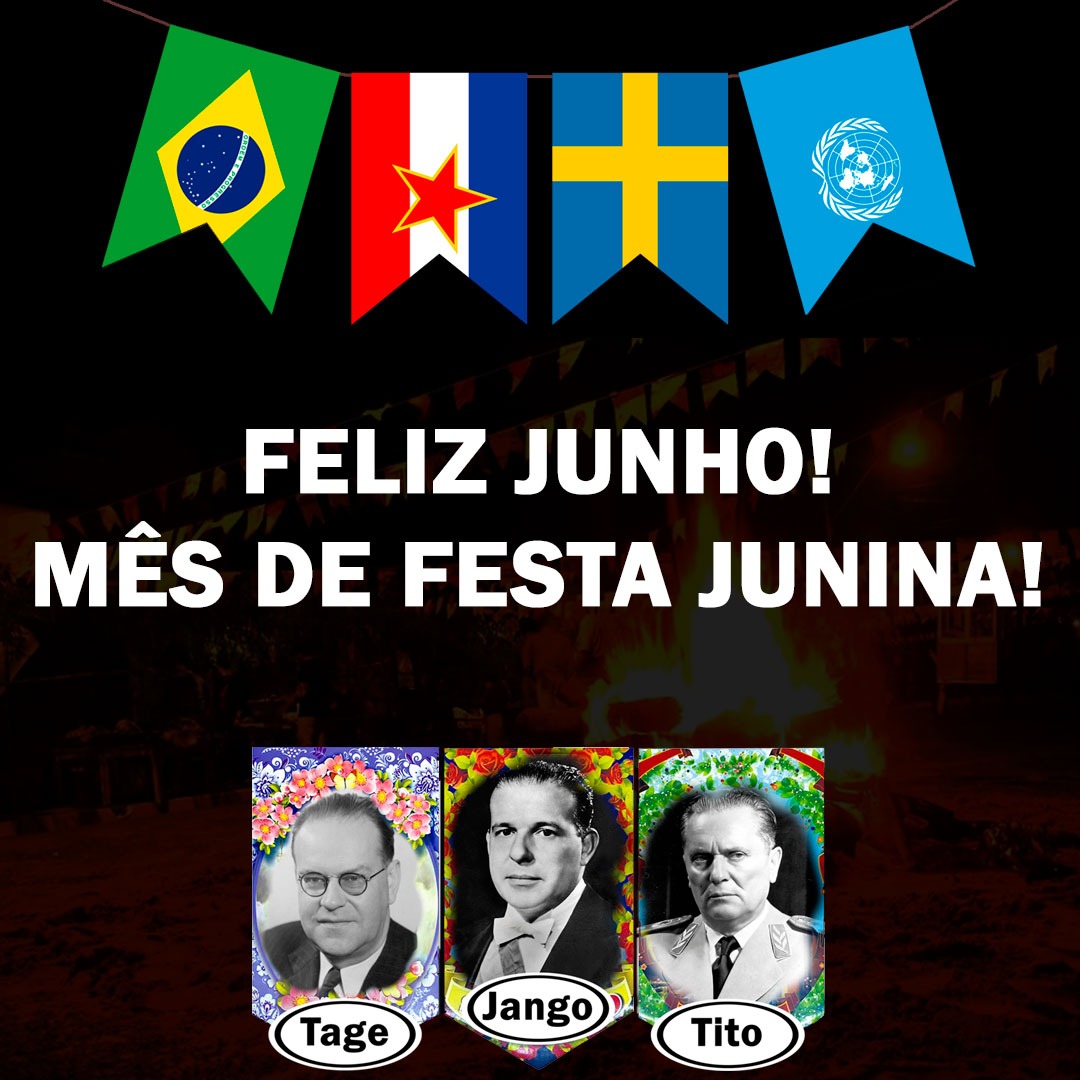 fabio_adorno's tweet photo. Mês de Junho é mês de Festa Junina. Uma das principais festas populares do Brasil. Quem não gosta de festa Junina?! Mas esse ano adicionei uma data diferente...
#brasil #brasil #iugoslavia #yugoslavia #jugoslavija #suecia #sweden #sverige https://t.co/zJx8aS5Yv5