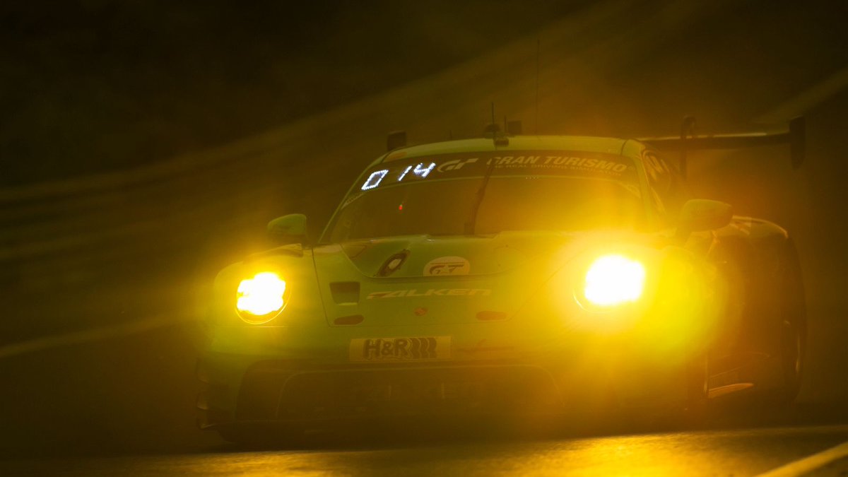 #24hNBR - After 7 hours and 20 minutes, the @24hNBR comes to a halt: Thick fog has forced the Race Director to pause the track action. The current #911GT3R position: P3 - #MantheyEMA #911 P8 - #FalkenTyres #33 P9 - @FalkenTyres #44 P12 - #LionSpeed #24 P13 - #DinamicGT #54 P16 -