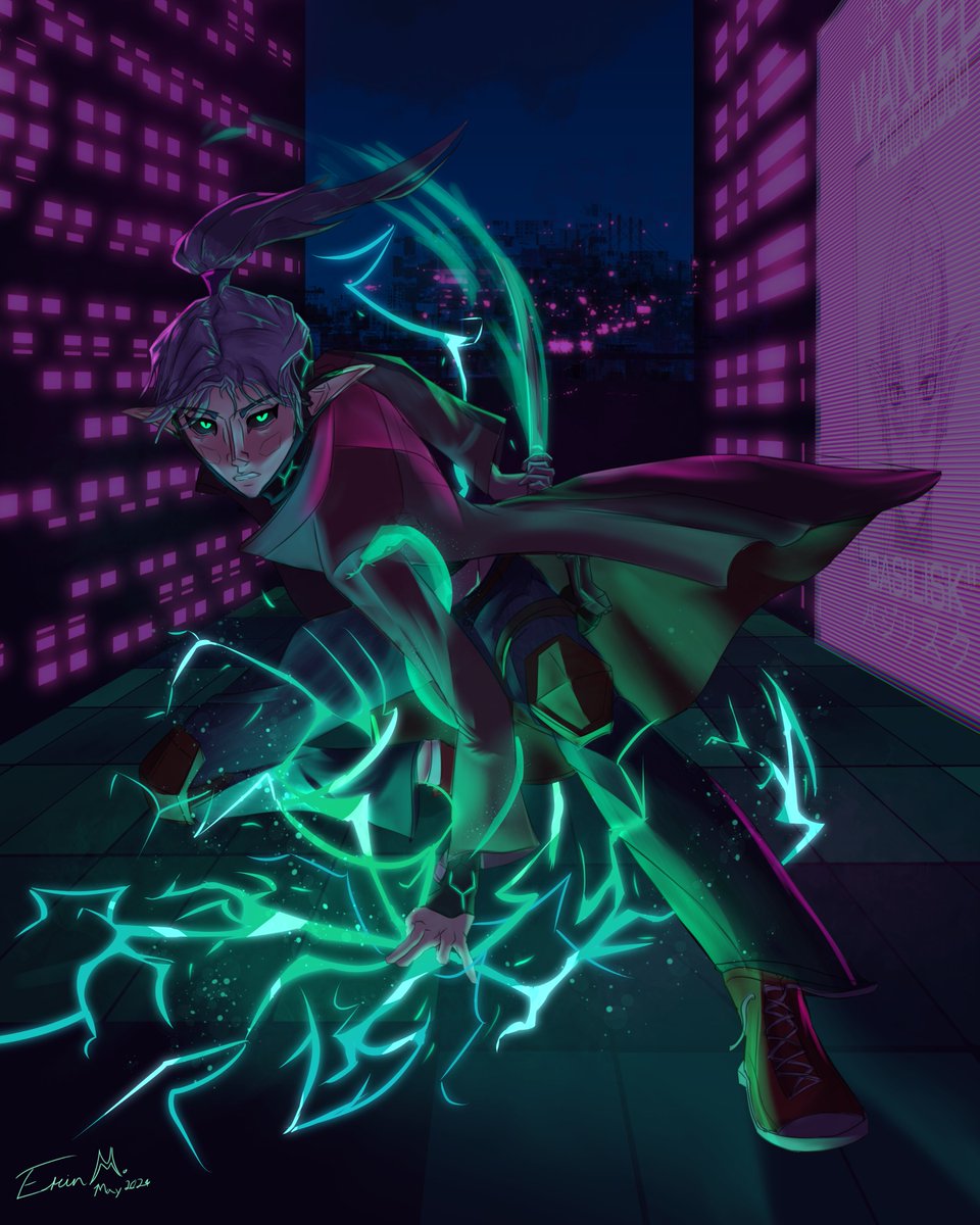 The Basilisk Project - A secretive experiment to fuse arcane energy with cybernetics. It's success was unprecedented, second only to the subject's escape.
#art #digitalart #clipstudio