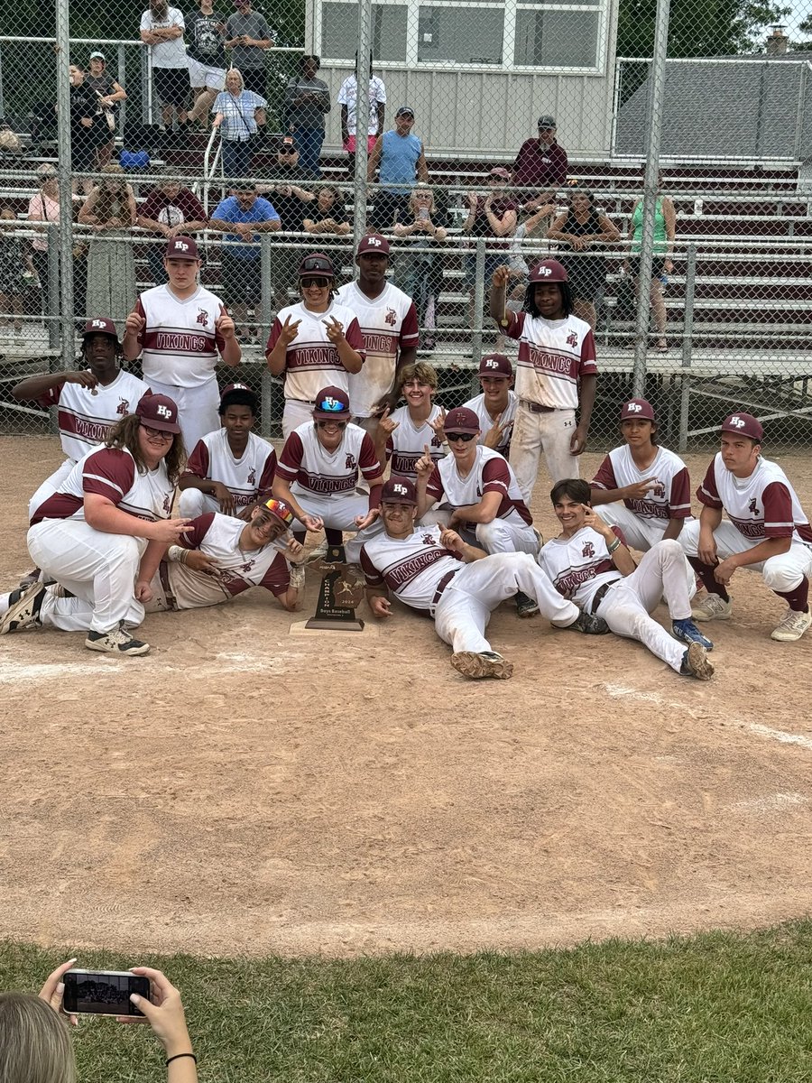 HP_Schools's tweet photo. Your MHSAA Division 2 District 58 champs … the Hazel Park Vikings after a 6-5 win over Center Line. #hazelparkschools #GoVikings https://t.co/dwBRwP3317