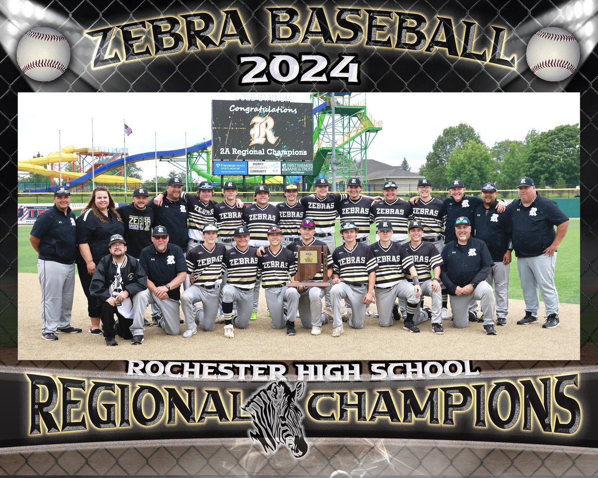 Zebra Baseball brings home the Regional championship hardware.  Onto the semi-state next Saturday, June 8.  Thank you to everyone who came out to support this great group today!