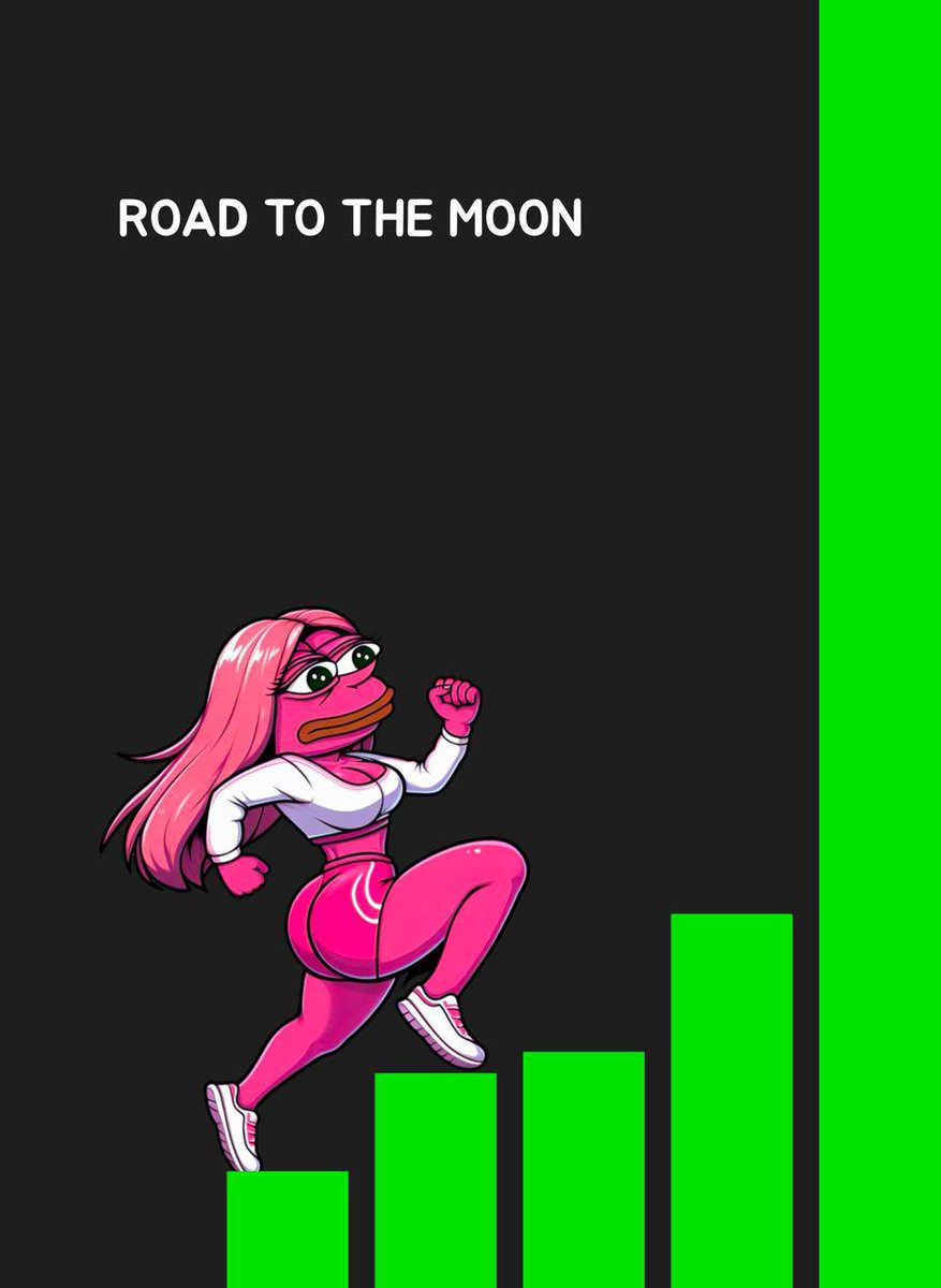 pepesitasol's tweet photo. Pepesita running to the moon! When she will reach it? #PEPESITASOL #PEPE https://t.co/sAENuBd8WB