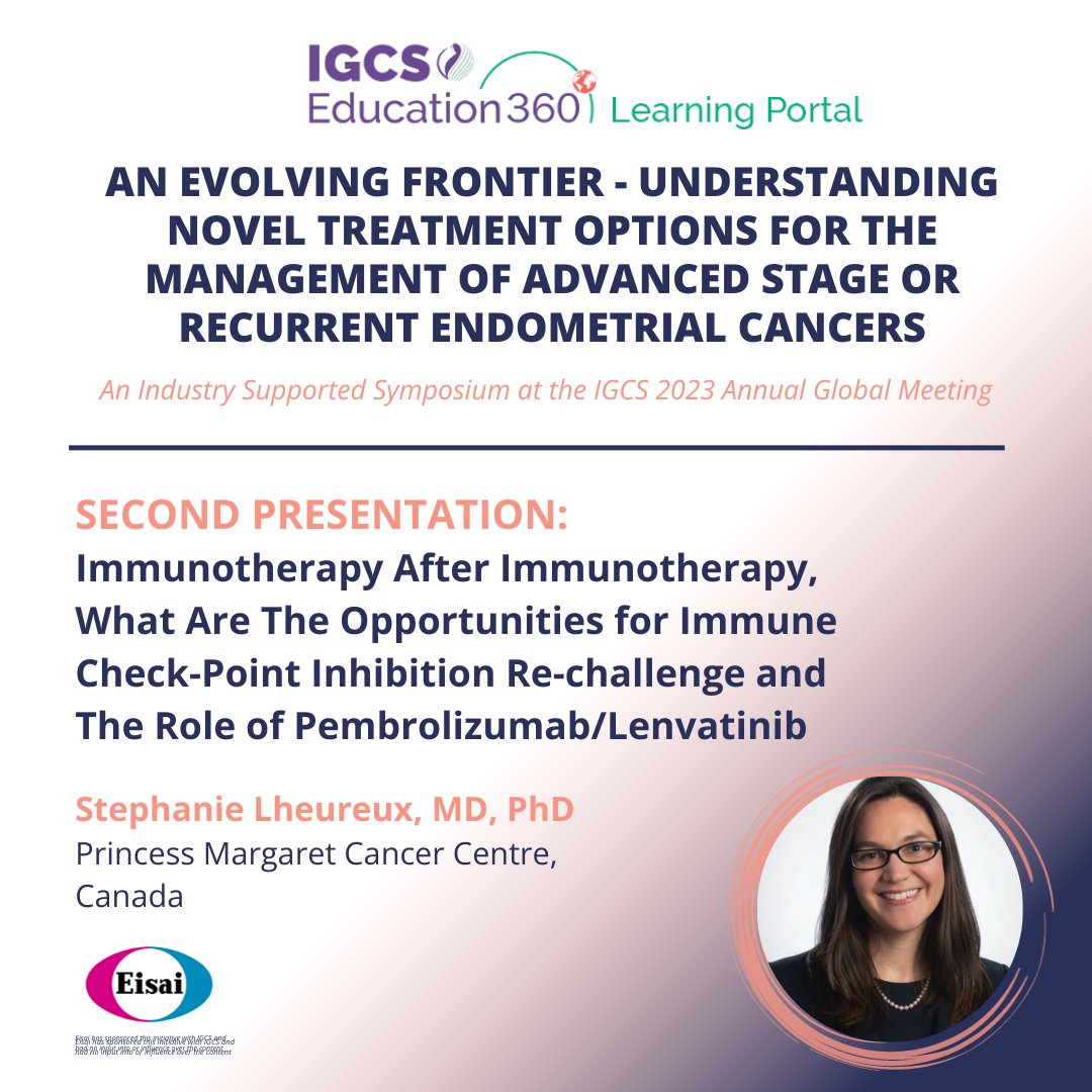 To view this IGCS Industry Supported Symposium, click link in bio or go to the IGCS Education 360 portal edu360.igcs.org/Public/Login.a…. #cervicalcancer #gynecologiconcology #clinicaltrials #GOGF #GOGPartners