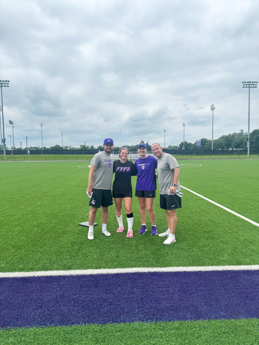 Had a great time at <a href="/TarletonSoccer/">Tarleton State Soccer</a> ID camp today! Safe to say I love the purple. #gotexans 💜