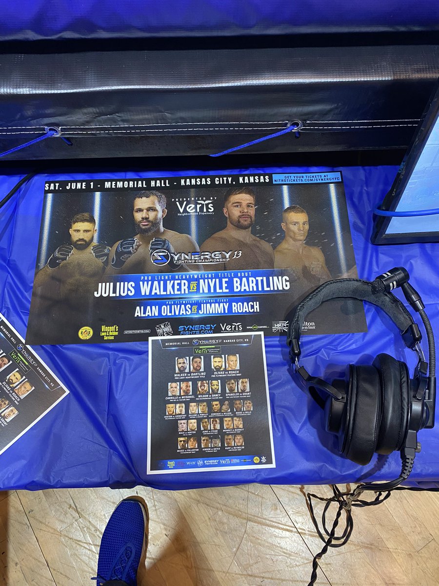 BeezyByers's tweet photo. #SynergyFC13 Walker vs. Bartling starting at 6P.M. On https://t.co/LBshihV6pz ! Light Heavyweight Title on the line 🏆 https://t.co/UUyaUSm8mf