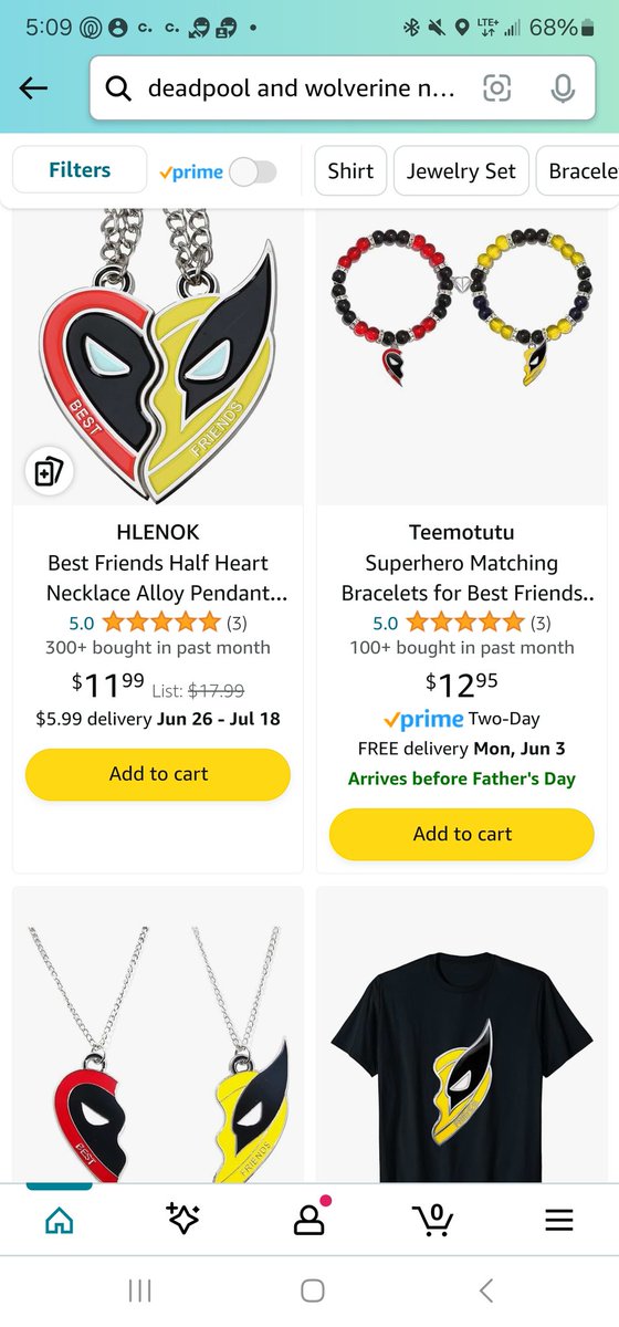joyoflaughing's tweet photo. @DeadpoolUpdate @RayyanTCG You can buy the necklaces, wristbands, and t-shirts on Amazon and AmazonUK! https://t.co/kVRmsS00ei