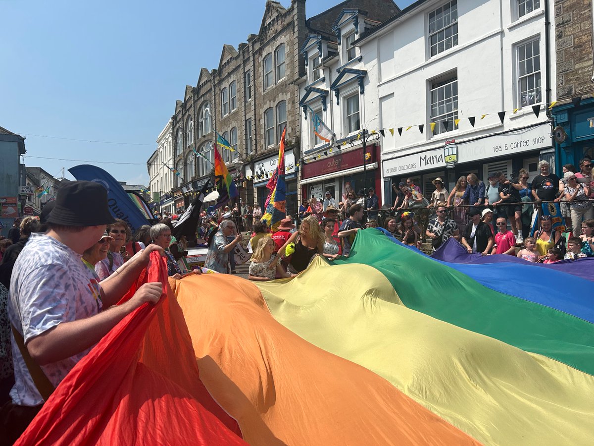 In Penzance, a brilliant pride parade celebrated our unwavering commitment to equality.