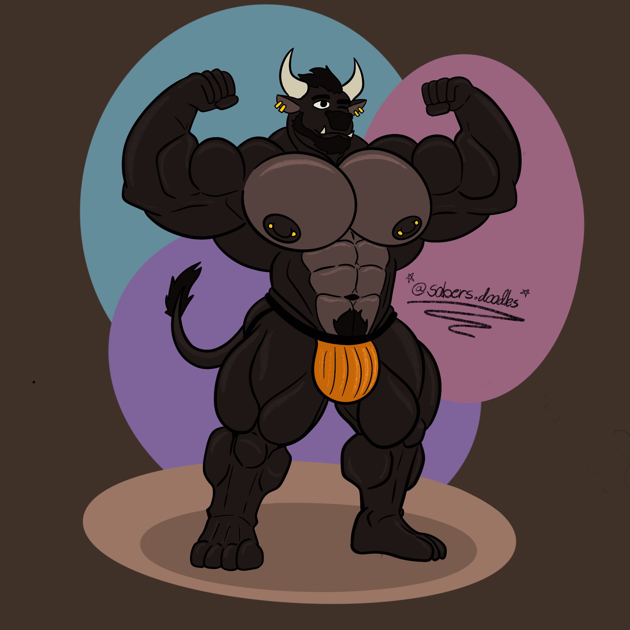 SABERI or saber ;3 on X: Heyyy I just drew @bull_gino :3 I hope you guys  like it uwu - bara furry bull gay pride muscle  t.couKBUVHBEgP  X