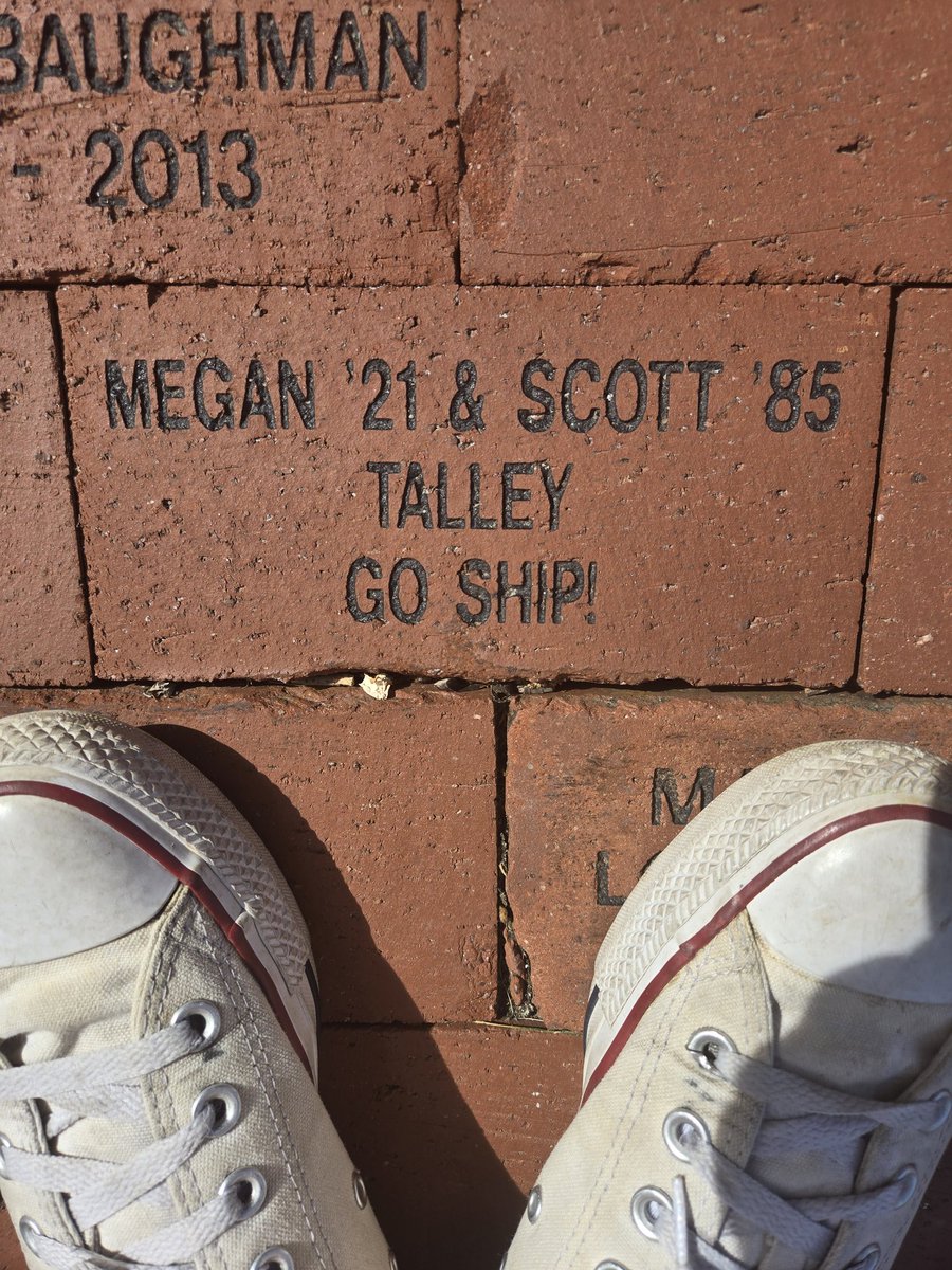 megantalleytv's tweet photo. Haven't been able to visit @shippensburgU since my dad got our brick, had to check it out myself after the SUMB 100 Reunion.

Ship proud and family forever ❤️⚓️💙 https://t.co/zxN0XAS5JF