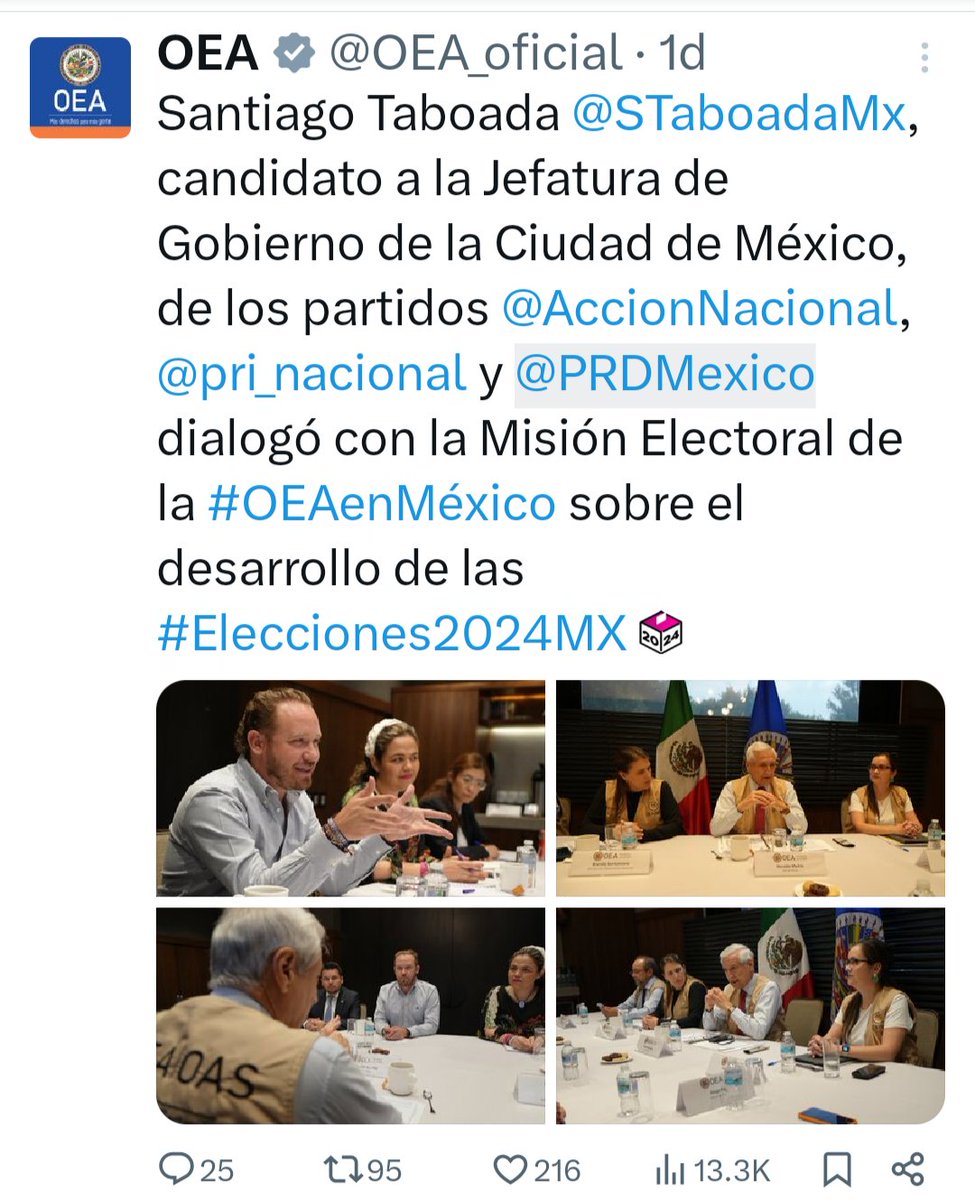 Yoeny39's tweet photo. La @OEA_oficial de Almagro manda sus representantes de la derecha conservadora internacional como observadores que ya se reunieron con la #miserableDerecha y PRI para que les ayude a desacreditar el proceso.
Quieren repetir lo que hicieron en Bolivia https://t.co/ofpNeDEnw6