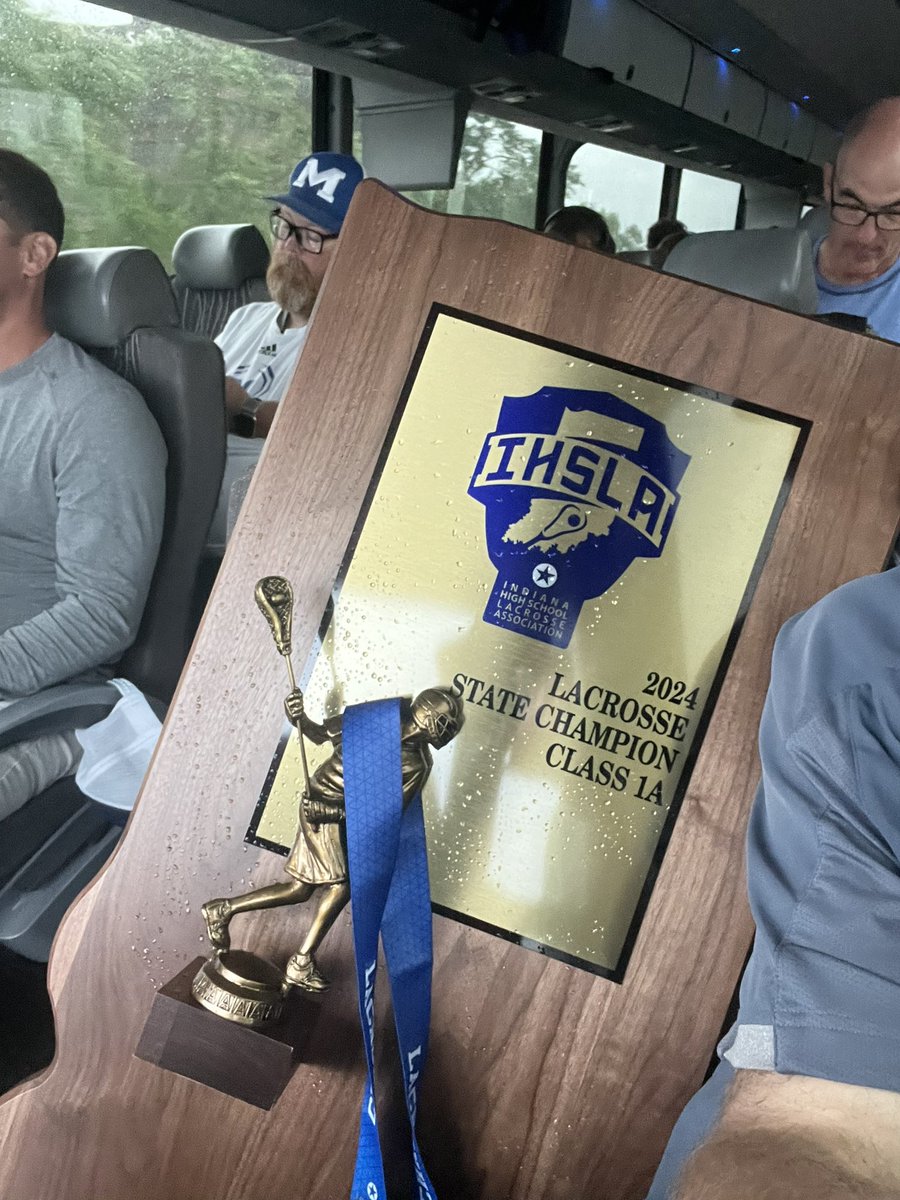 2024 State Champion trophy headed back to Memorial! #FTF
