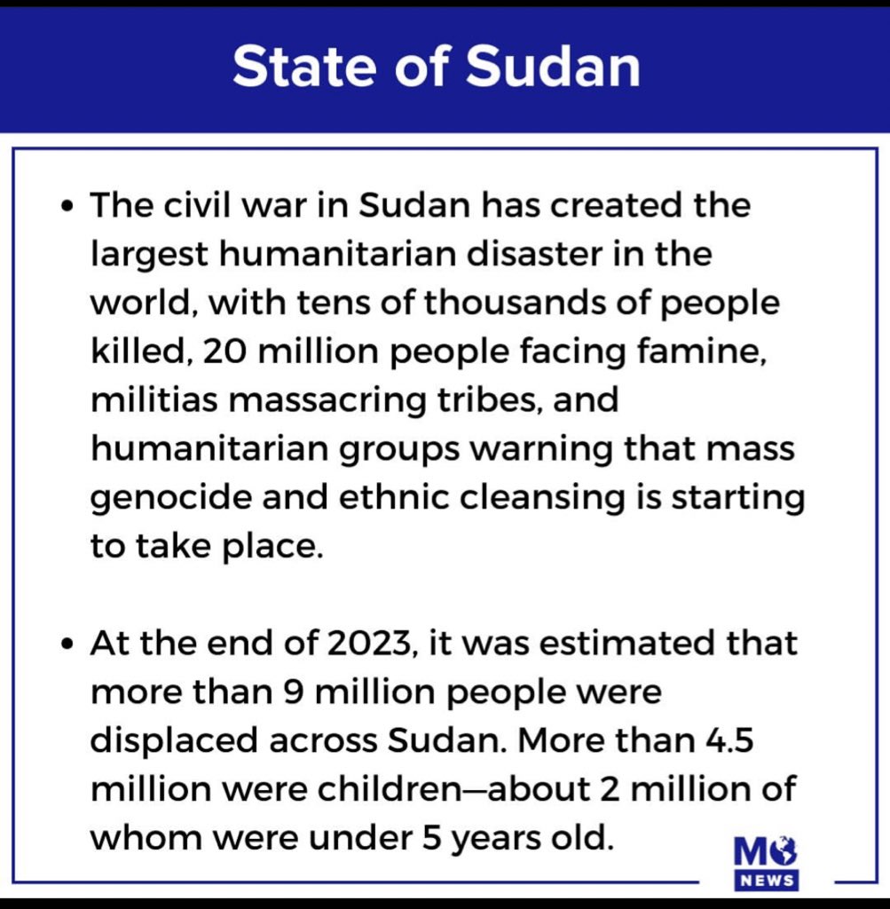 KushiticGyal's tweet photo. If my 🇵🇸 friends still find time to boost Sudan NONE OF YOU HAVE AN EXCUSE!

Your selective ACTIVISM and SILENCE are KILLING my PEOPLE!

Sudan is the LARGEST humanitarian crisis in the world at this moment.

(Report by @/mosheh on ig)

#KeepEyesOnSudan https://t.co/jbXqejpF0F