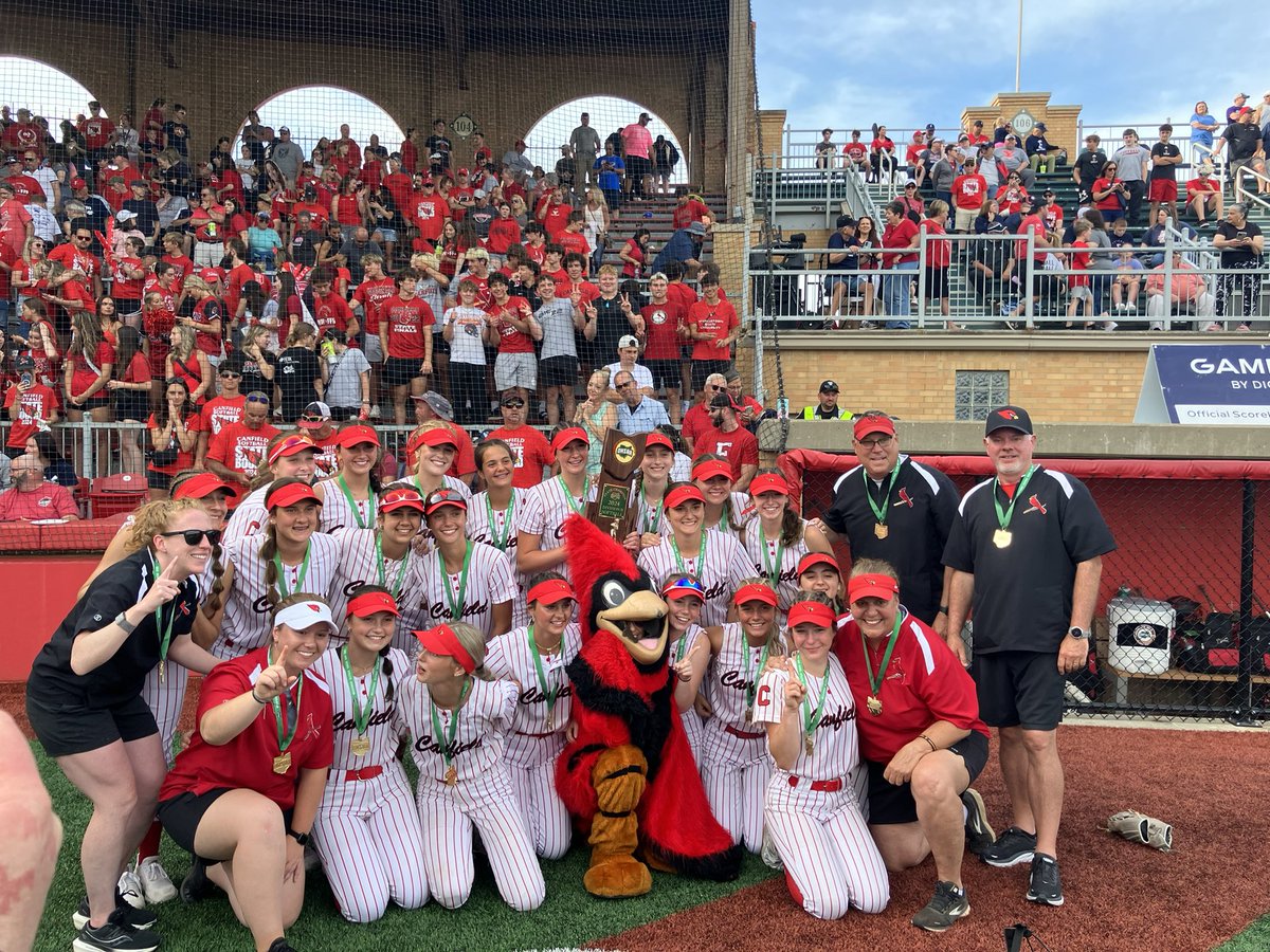 Canfield Cardinals 2024 Division 2 Girls Softball State Champions