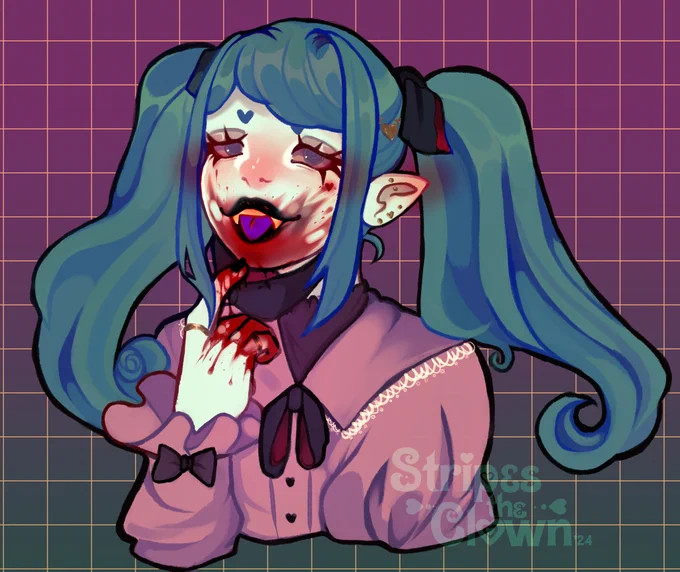 "Atashi Vanpaia."#mikuhatsune #stripedscribbles 