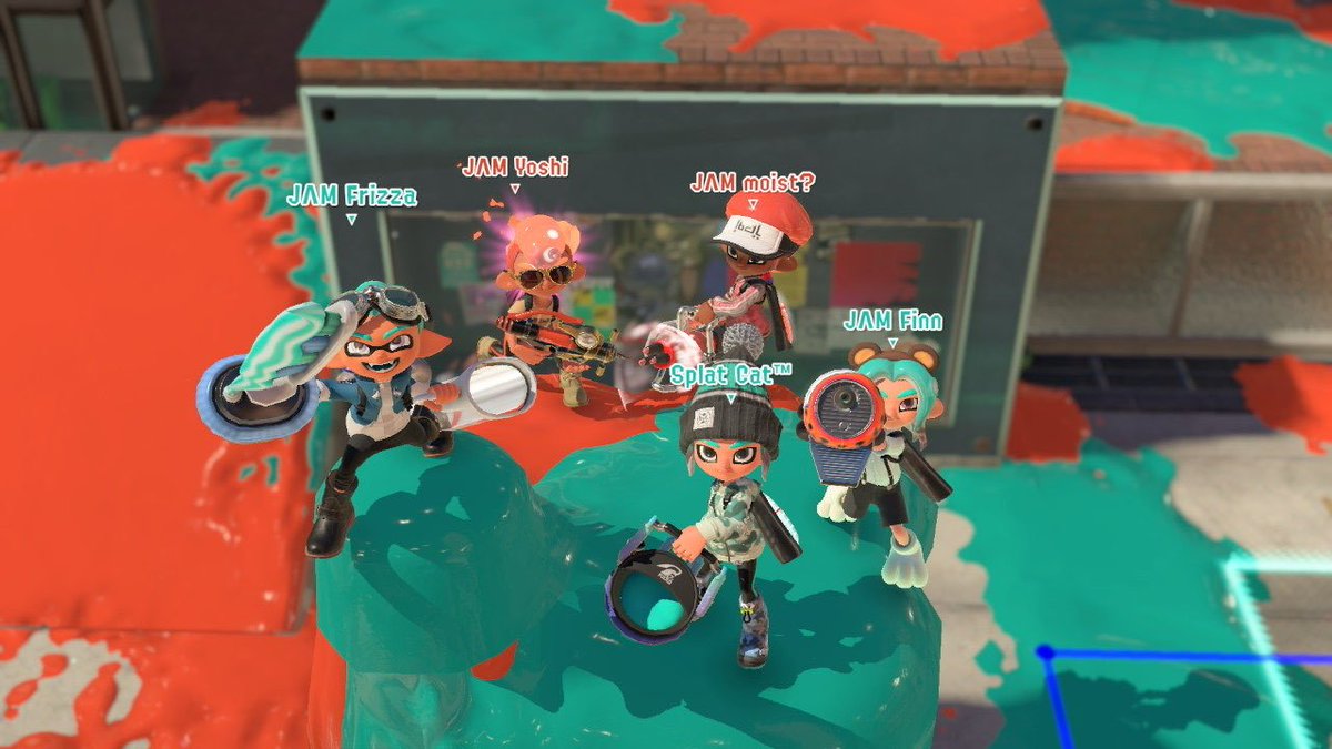 JAM_Spl's tweet photo. WE WON LSL 40 SILVER BRACKET LESGOOO
Frizz - Rollers/Splatanas/Dualies
Yoshi - Splashes
Eb - HEdit
Cat - BOOKITS
Finn - CRB CRB CRB CRB (and wiper/sblast too ig.) https://t.co/jzGmUB1HJK