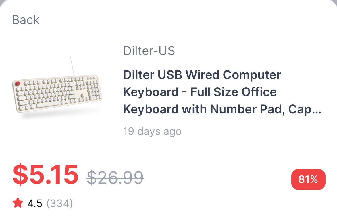 Freebie_Flow's tweet image. 80% off Computer Keyboard 🤯 

Use code, 3582TVAI, at check out plus the 20% off coupon 🥳

a.co/d/bkuaFfi