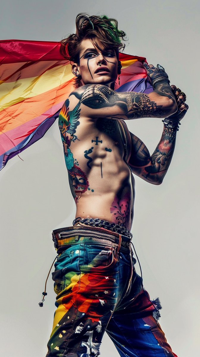 NAILEDbyRUSH's tweet photo. Hello June #pride #cleanhead https://t.co/qS4kEI9ton