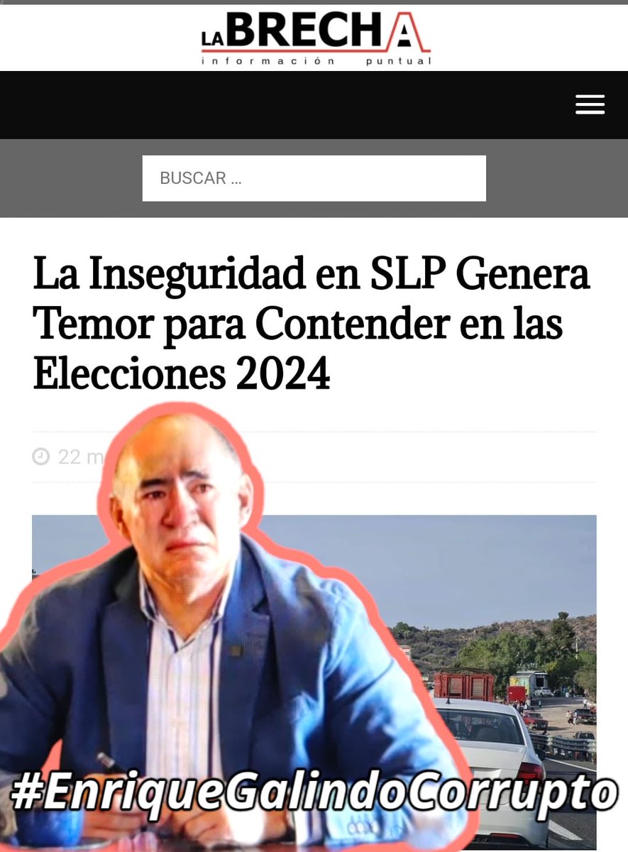 No solo fastidió a SLP sino también las elecciones, no sabe nada de seguridad o se vendió #EnriqueGalindoCorrupto
#EnriqueGalindoPRIRata