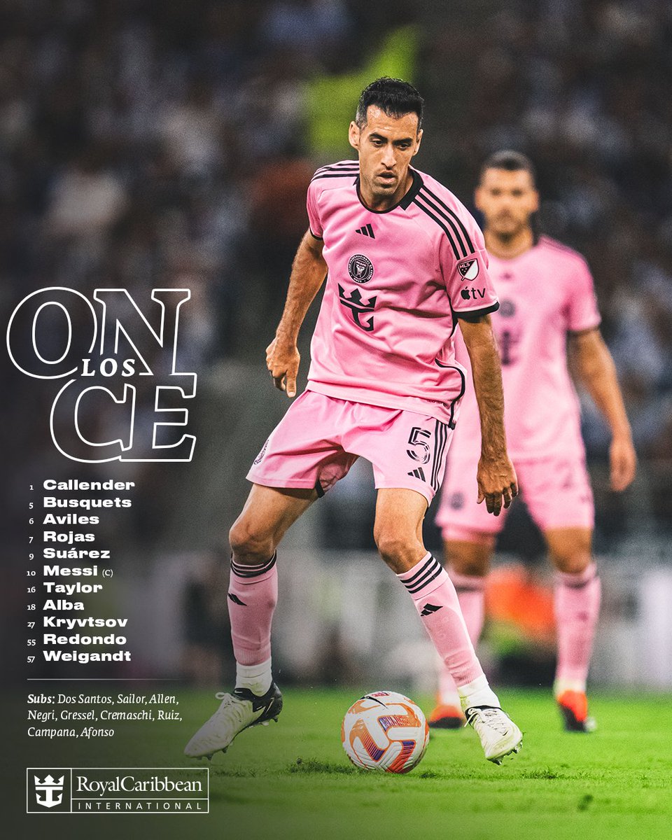 VentanitaCF's tweet photo. Saturday Starting XI #InterMiamiCF @InterMiamiCF #MIAvsSTL https://t.co/8xxwECUCvQ
