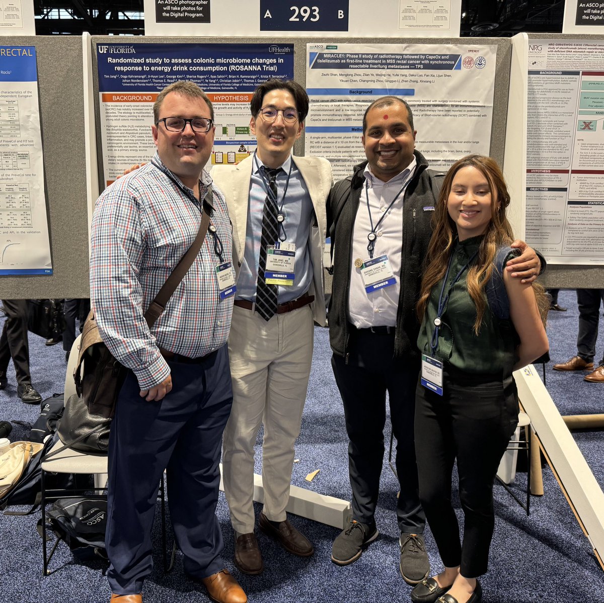 Thomas George, MD, FACP, FASCO (@tgeorgemd) on Twitter photo Best part of #ASCO24 is spotlighting and encouraging our next generation of clinical investigators and cancer scientists.
👇🏻 The kids are OK. 👌🏻
<a href="/UFHealthCancer/">UF Health Cancer Center</a>
<a href="/HemeOncGators/">UF Hematology/Oncology Fellowship</a>
<a href="/UF/">FLORIDA</a> 🐊 Best part of #ASCO24 is spotlighting and encouraging our next generation of clinical investigators and cancer scientists.
👇🏻 The kids are OK. 👌🏻
<a href="/UFHealthCancer/">UF Health Cancer Center</a>
<a href="/HemeOncGators/">UF Hematology/Oncology Fellowship</a>
<a href="/UF/">FLORIDA</a> 🐊