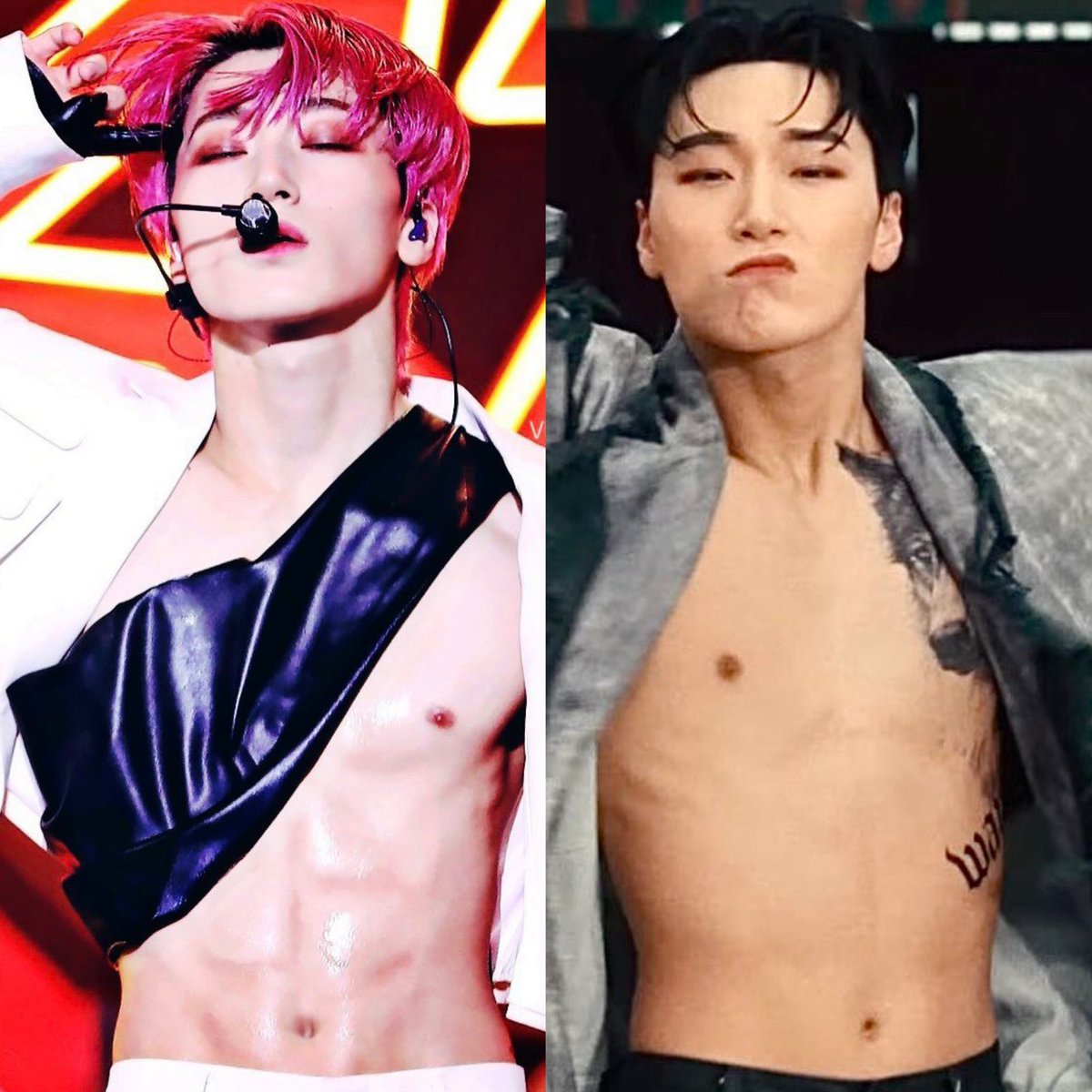 suho_jinyoung's tweet photo. choi san with no shirt 😵‍💫🔥

fireworks → warriors → coachella → work https://t.co/gyJ3h3as6q