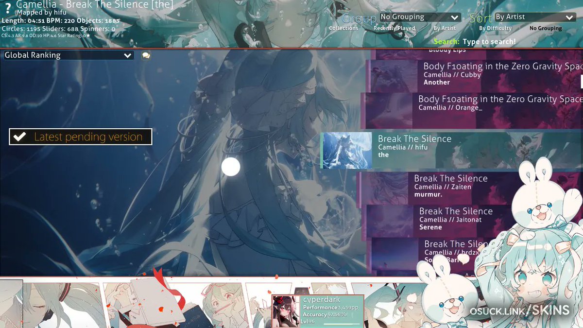 osuck_skins's tweet photo. «Azure» v1.0

Aspect ratio: 16:9
Modes: std
Size: 24MB

// = Authors
AshClown (Creator) https://t.co/dQNLnat6yt