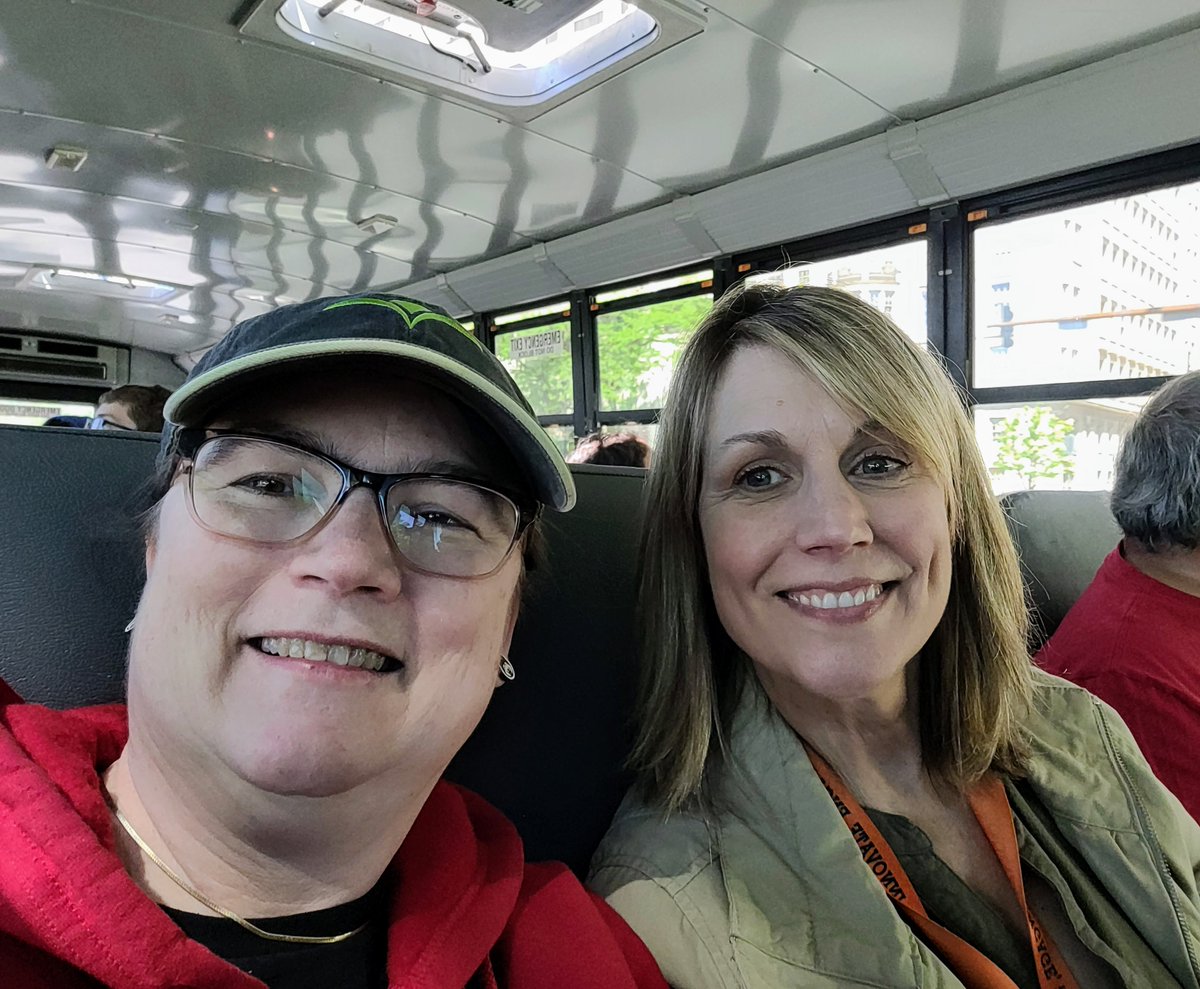 Mrs. Thomas and I shared a seat on the bus ride to and from the Field Museum, where our <a href="/nwhuskies/">Northwood Middle School</a> middle school students enjoyed an educational field trip! #112Leads #HuskyUP