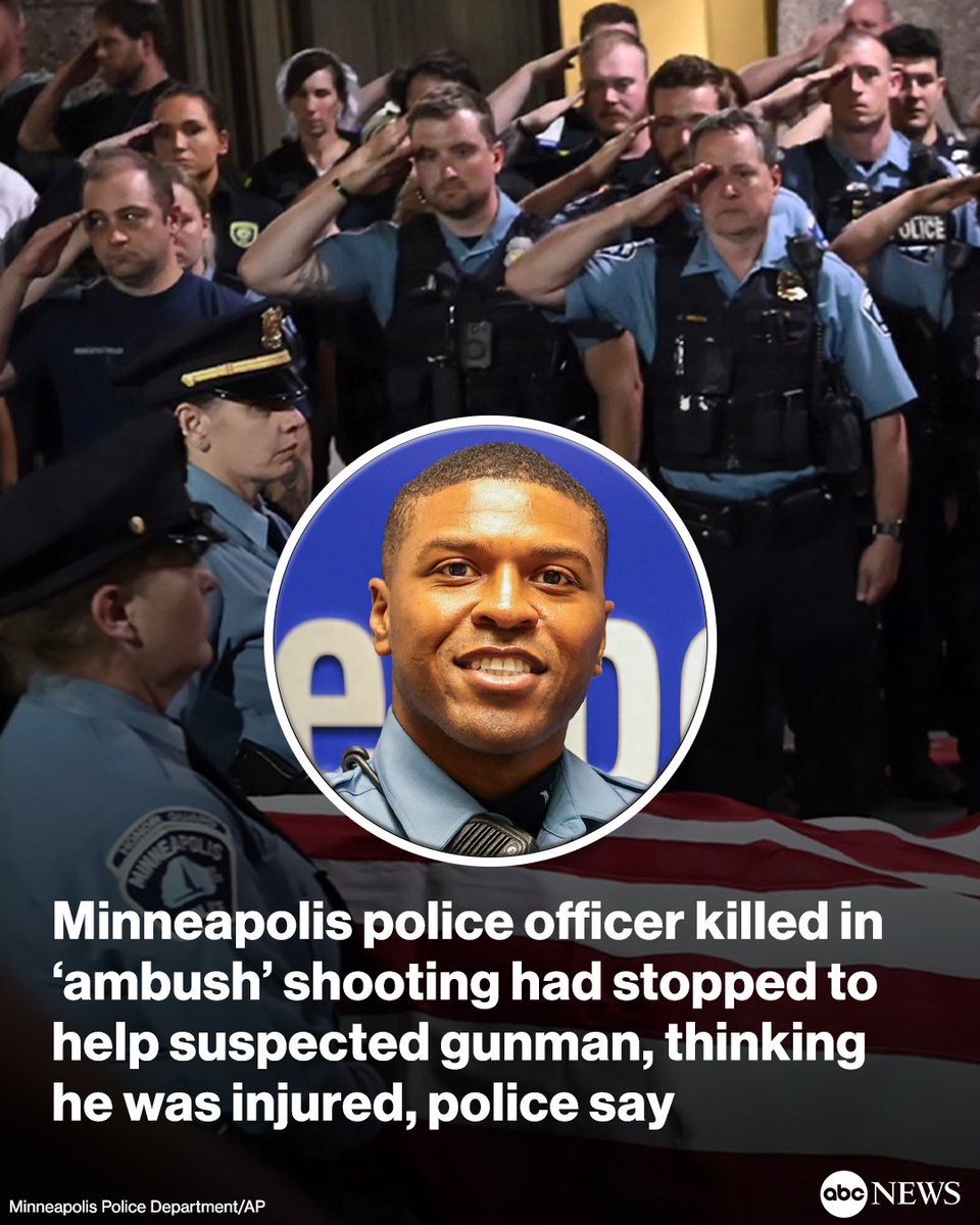 Authorities say Minneapolis officer Jamal Mitchell was responding to a call about a double shooting Thursday when he stopped to help the suspected shooter, whom he believed was injured, according to police. trib.al/a2Tv0mu