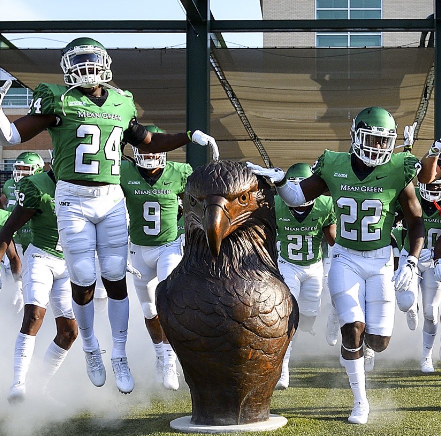 After a great talk with <a href="/JordanDavisUNT/">Jordan Davis</a> I’m blessed to have received my 8th D1 Offer from <a href="/MeanGreenFB/">UNT Football</a> 
<a href="/RecruitBixbyFB/">Recruit Bixby Spartan FB</a> <a href="/RecruitBixbyFB/">Recruit Bixby Spartan FB</a> <a href="/PrepRedzoneOK/">Prep Redzone Oklahoma</a> <a href="/CoachEmbrey_/">Austin Embrey</a>
