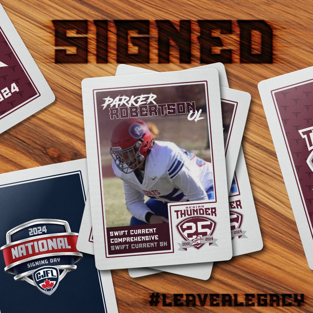 Coming in from Speedy Creek!

Swift Current OL Parker Robertson will be in Maroon and White!

#LeaveALegacy
#CJFLSigningDay