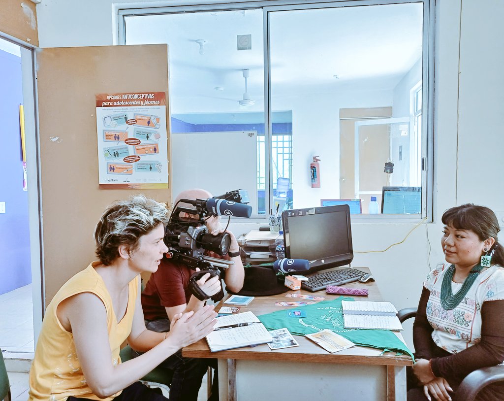 💚Fuimos entrevistadas por un canal de Alemania las acompañantas abortistas de la región Montaña Alta de Guerrero, en el marco de la despenalización. Mientras se vive la transición electoral en nuestro país. Presentes Ddser Gro, mexfam y marea Verde Gro.
tagesschau.de/multimedia/vid…