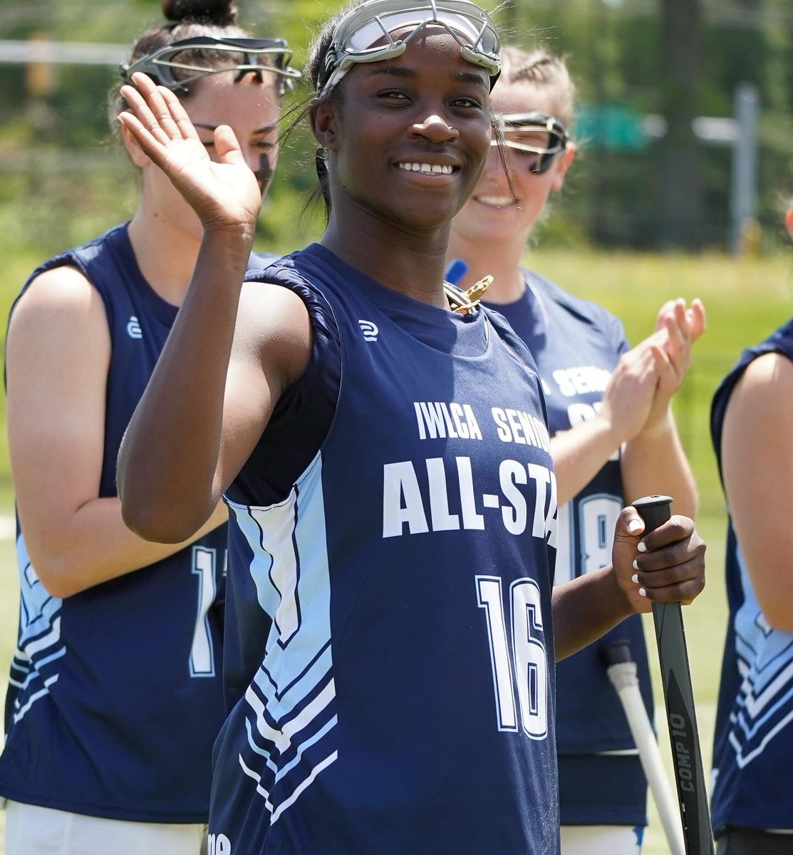 etgirlslax's tweet photo. Congratulations to 2019 grad Cyrose Conteh on earning a spot (and absolutely KILLING IT) in this year’s IWLCA Division II Senior All-Star game! We’re so proud of you!! 💙 https://t.co/DjA07pi5Zl