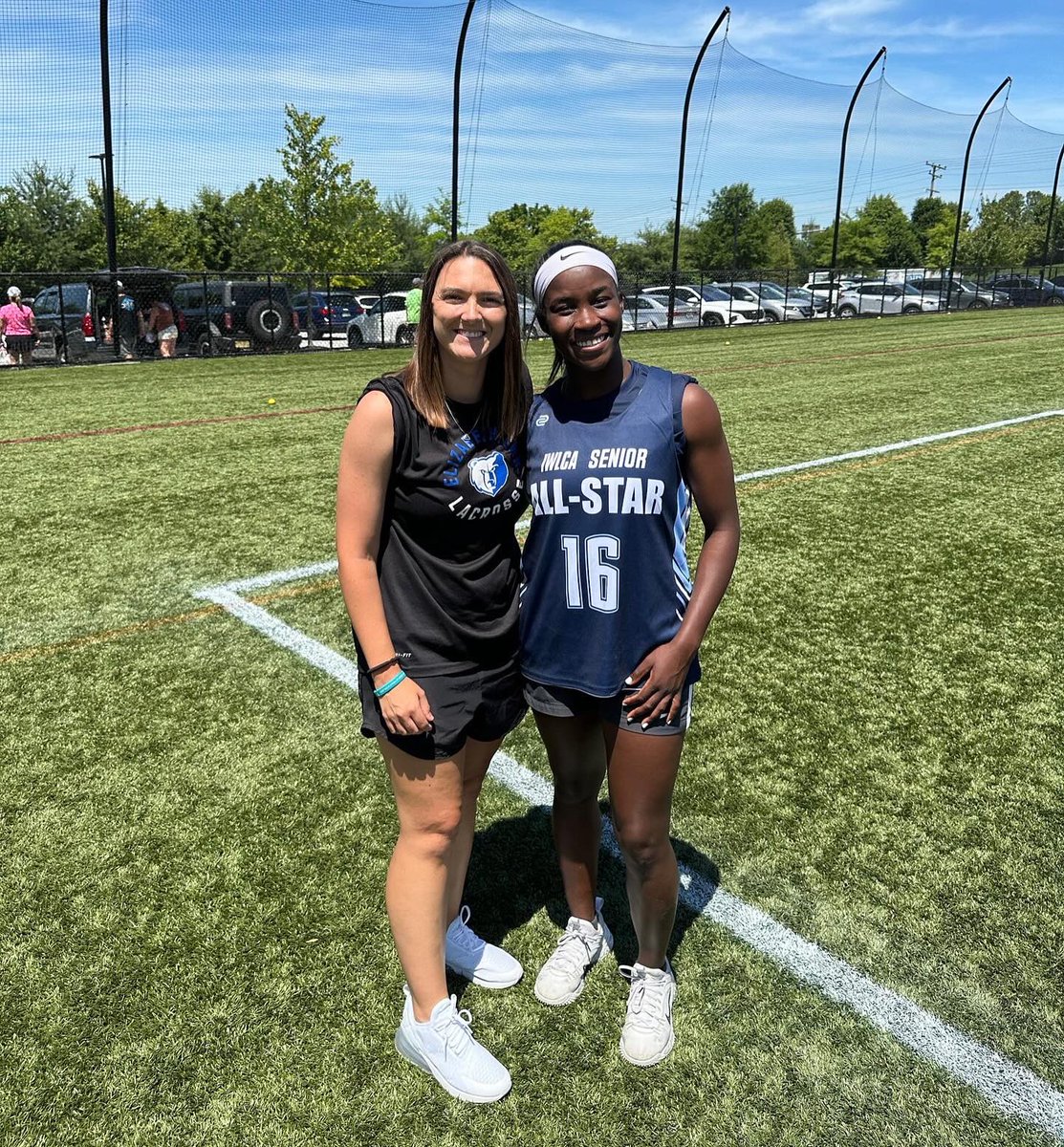 etgirlslax's tweet photo. Congratulations to 2019 grad Cyrose Conteh on earning a spot (and absolutely KILLING IT) in this year’s IWLCA Division II Senior All-Star game! We’re so proud of you!! 💙 https://t.co/DjA07pi5Zl