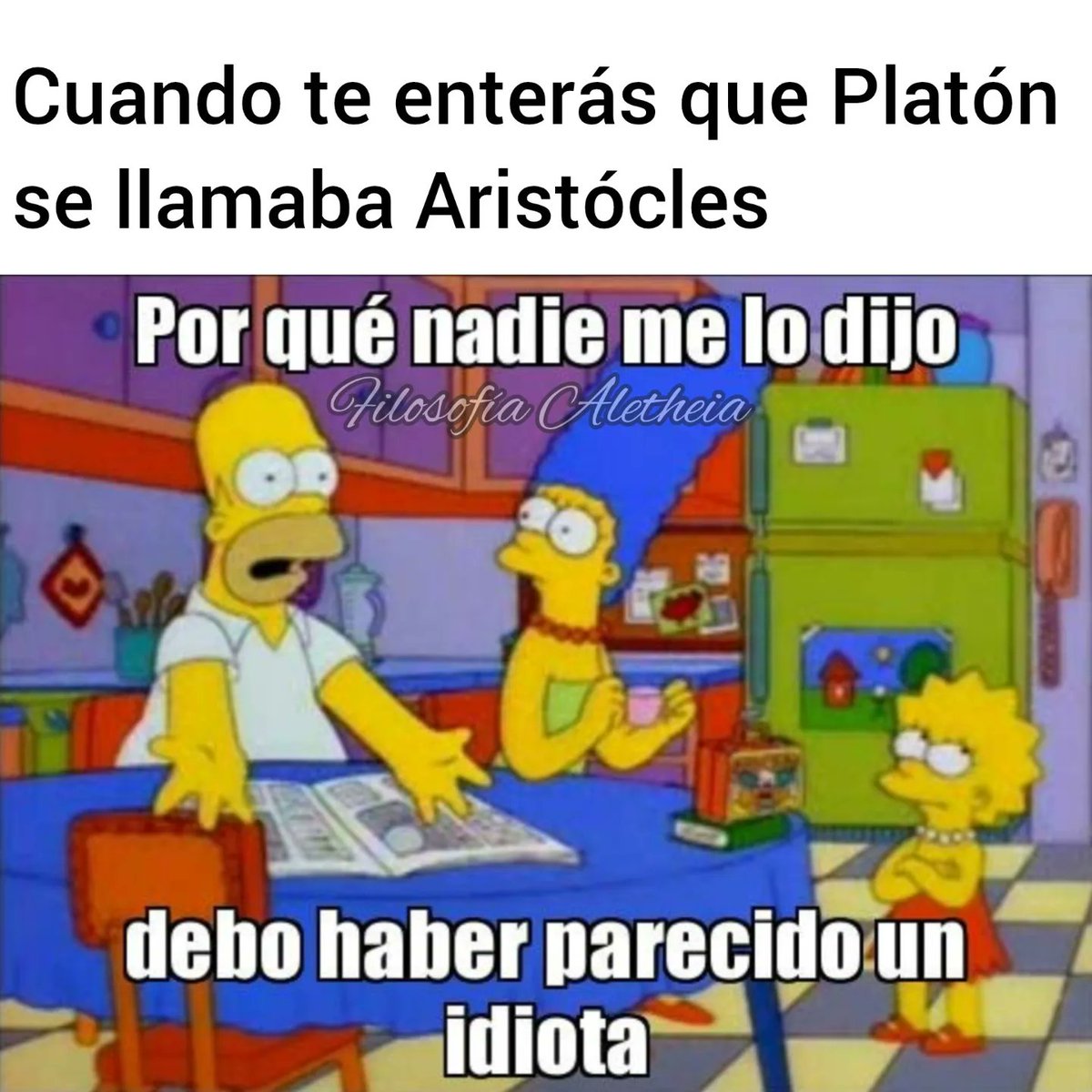 Filo_Aletheia's tweet photo. 🦉 Filosofía amarilla 🤪 🦉 

#filosofía #aletheia #filosofia #platón #lenguaje #socrates #memefilosofico #memesfilosofia #memesfilosoficos #humor #humorfilosofico #philosophy #philosophymemes #cultura #verdad #ciencia #simpsons #lossimpsons https://t.co/NJw4MrlADh