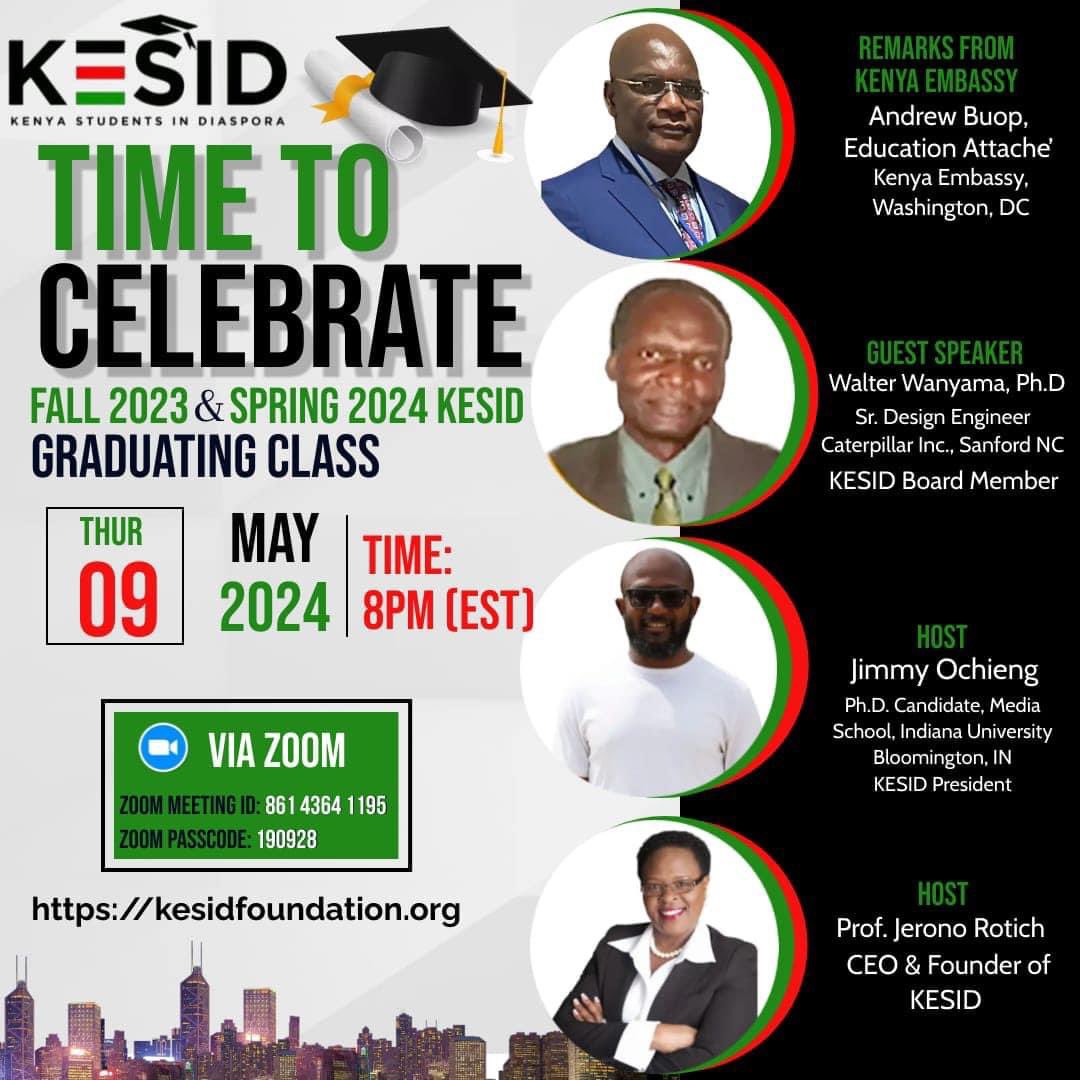 students_kenya's tweet photo. "Education is the passport to the future, for tomorrow belongs to those who prepare for it today." -Malcolm X 
Edwin Awino, Congratulations on your Graduation! Your KESID Family celebrates  you!  @phylisjerono , @KenyaembassyDC , @roselinenjogu , @Bettymuganda17 , @machoguezekiel https://t.co/62tz043Mf9