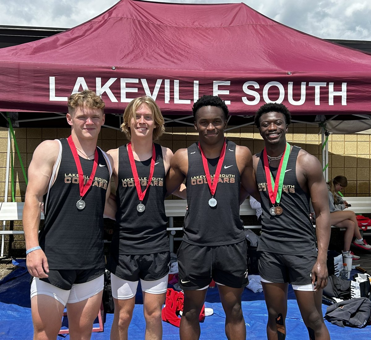 Congrats to our 4x100 team on making it to State with a time of 42.35! Congrats Ish Mohamed, Jonah Shine, Max Zagorski and Connor Cade!