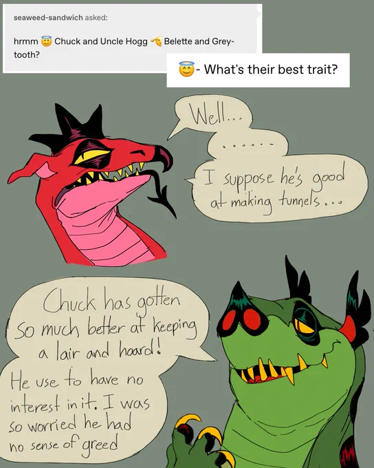 Doing some character asks on Tumblr 