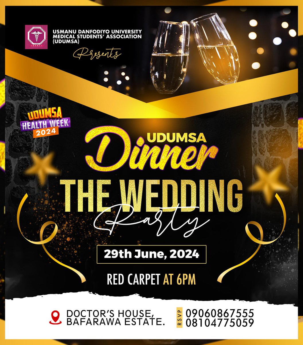 official_udumsa's tweet photo. Get ready to dive deep into the heart of health and wellness at our upcoming Health Week. From daring ideas to vital discoveries, this epic event promises to challenge, enlighten, and inspire. 
Shout out to @Attawheed_Gfx for the wonderful graphic work here. https://t.co/mhnksOKUNI