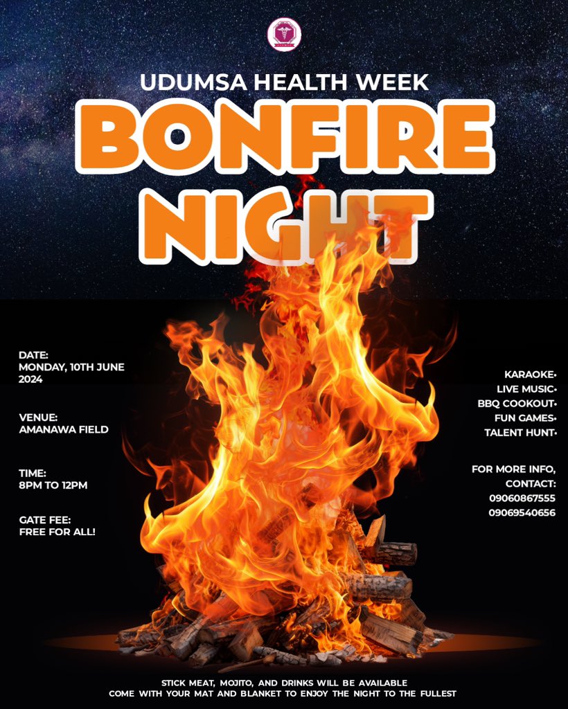 official_udumsa's tweet photo. Get ready for a night of sizzling fun and mouthwatering entertainment as we present the first-ever Bornfire!

This celebration of food, music, and talent promises to be an unforgettable experience. Whether you're a culinary connoisseur, a music enthusiast, or simply looking for https://t.co/yHrQkle0zE