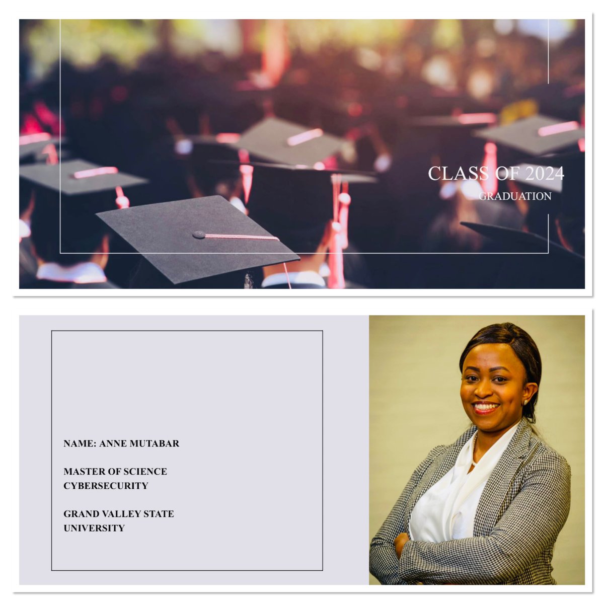 students_kenya's tweet photo. "Education is the passport to the future, for tomorrow belongs to those who prepare for it today." Malcolm X 
Anne Mutabar, Congratulations on your Graduation! Your KESID Family celebrates  you!  @phylisjerono , @KenyaembassyDC , @roselinenjogu , @Bettymuganda17 , @machoguezekiel https://t.co/VaiLCwHKPW