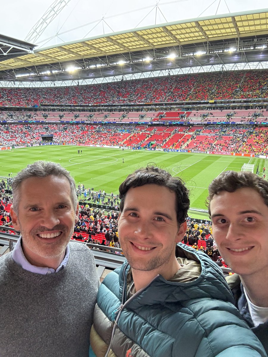 Spending the week in the UK with your sons is really special. Doing it at the Champions League Final is priceless.