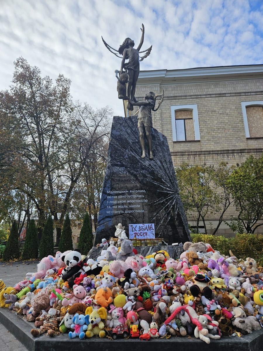 Since the start of the russian full-scale invasion of Ukraine, russia has killed 93 children and injured 324 in the Kharkiv region alone. 
This is a memorial for children killed by russia in Kharkiv
