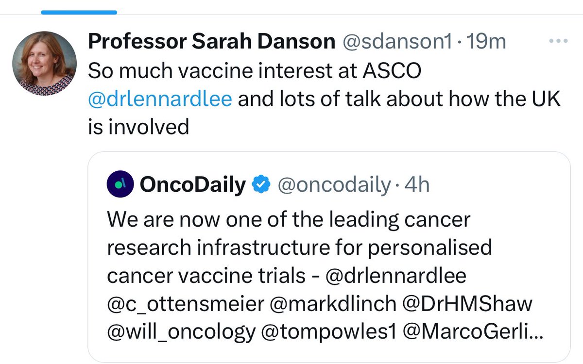 The Immunobuddies Podcast (@immunobuddies) on Twitter photo So much AMAZING Vaccine data @ #ASCO24 this year. For those new to this space there is a podcast with <a href="/drlennardlee/">Dr Lennard Lee (Oxford University)</a> on <a href="/immunobuddies/">The Immunobuddies Podcast</a> (Epi 67). Feel proud to have friends and colleagues like <a href="/DrHMShaw/">Heather Shaw</a> @sdanson1 <a href="/will_oncology/">𝕨𝕚𝕝𝕝 𝕚𝕟𝕔𝕖</a> and others leading in this space! So much AMAZING Vaccine data @ #ASCO24 this year. For those new to this space there is a podcast with <a href="/drlennardlee/">Dr Lennard Lee (Oxford University)</a> on <a href="/immunobuddies/">The Immunobuddies Podcast</a> (Epi 67). Feel proud to have friends and colleagues like <a href="/DrHMShaw/">Heather Shaw</a> @sdanson1 <a href="/will_oncology/">𝕨𝕚𝕝𝕝 𝕚𝕟𝕔𝕖</a> and others leading in this space!
