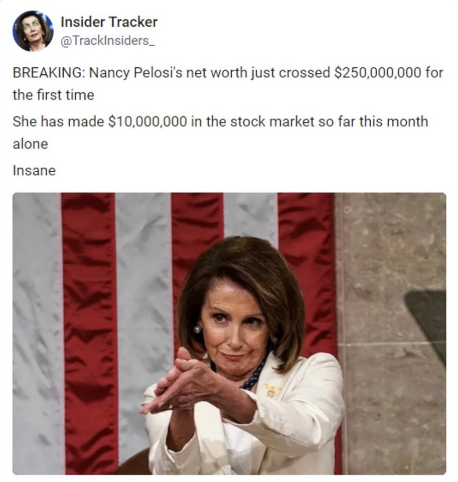 LeoNidas1787's tweet image. #NancyPelosi #InsiderTrading #RulesForTheeButNotForMe #Criminals #EnemyWithin