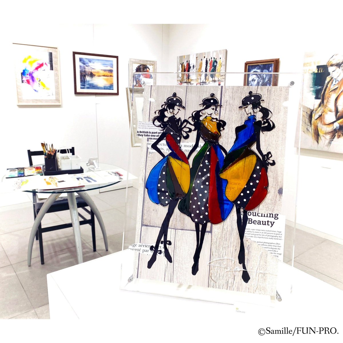 samille888's tweet photo. 本日も在廊します♪よろしくお願い致します(^^)v
🎨銀座三越本館７階ギャラリーにて6/3まで🎨 https://t.co/pPok9ITG30