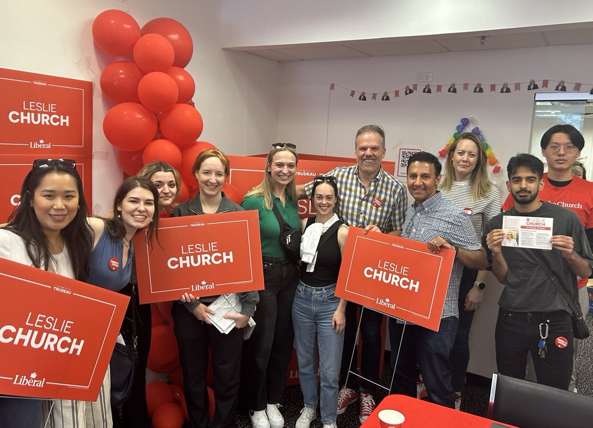 markhollandCA's tweet photo. Great day door knocking and speaking with residents in Toronto-St. Paul’s about our Liberal candidate @lesliechurch, who will be a strong voice for her community in Ottawa!

If you live in Toronto-St. Paul’s, make sure to vote for Leslie in the upcoming by-election on June 24! https://t.co/pS1XXPTloy