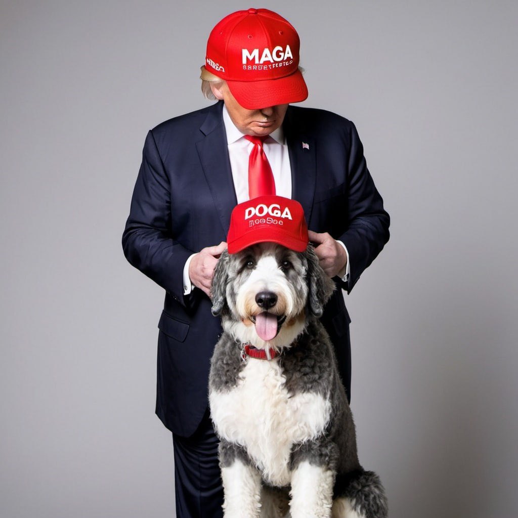 MagaDogERC's tweet photo. @ProTheDoge @Oshi_LLC The dog wif $MAGA hat 

$DOGA 🇺🇸🐕 https://t.co/vAtAtU3f5k