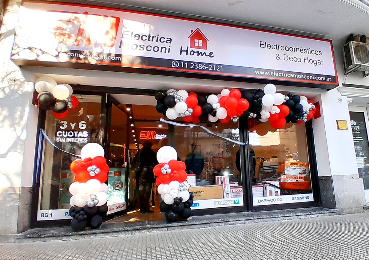 elemosconi's tweet photo. Hoy abrimos una nueva sucursal en Villa Pueyrredón! dedicada exclusivamente a la venta de electrodomésticos &amp; Deco hogar!   Te esperamos en Av. Mosconi 2534 - Villa Pueyrredón CABA! https://t.co/kVn4rPXe69
