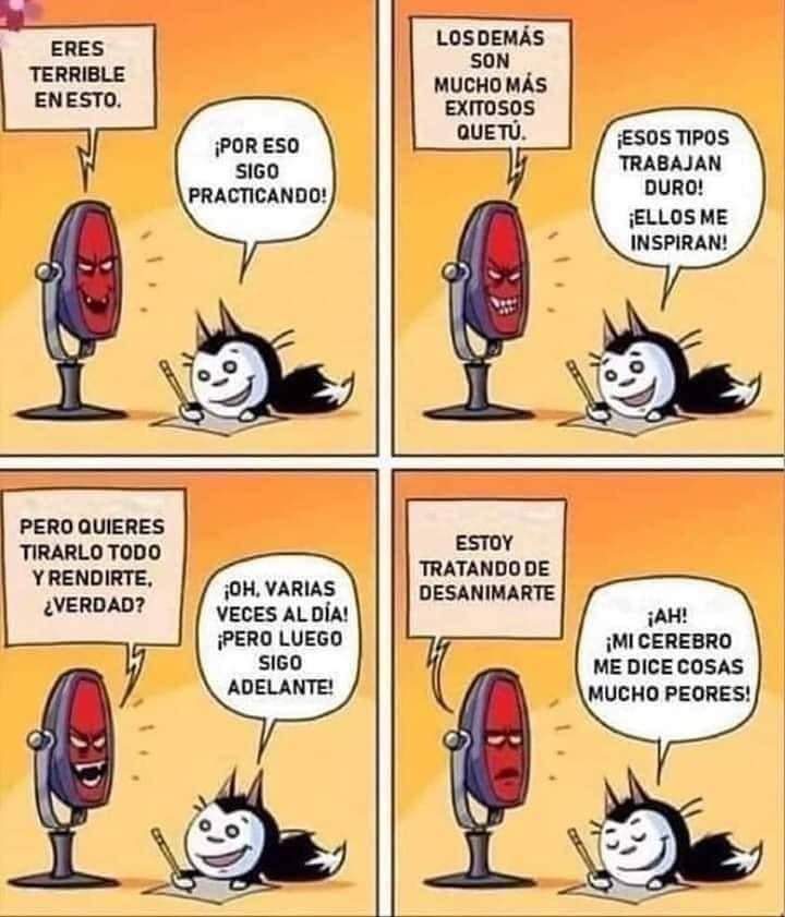 Milena260923's tweet image. Así es, nunca rendirse ☺️